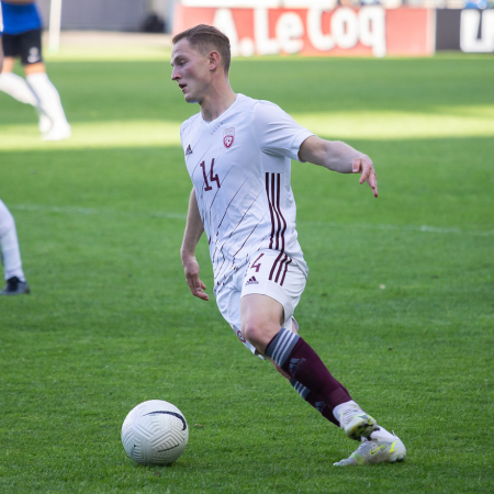 Андрейс Цыганикс сыграл за сборную Латвии